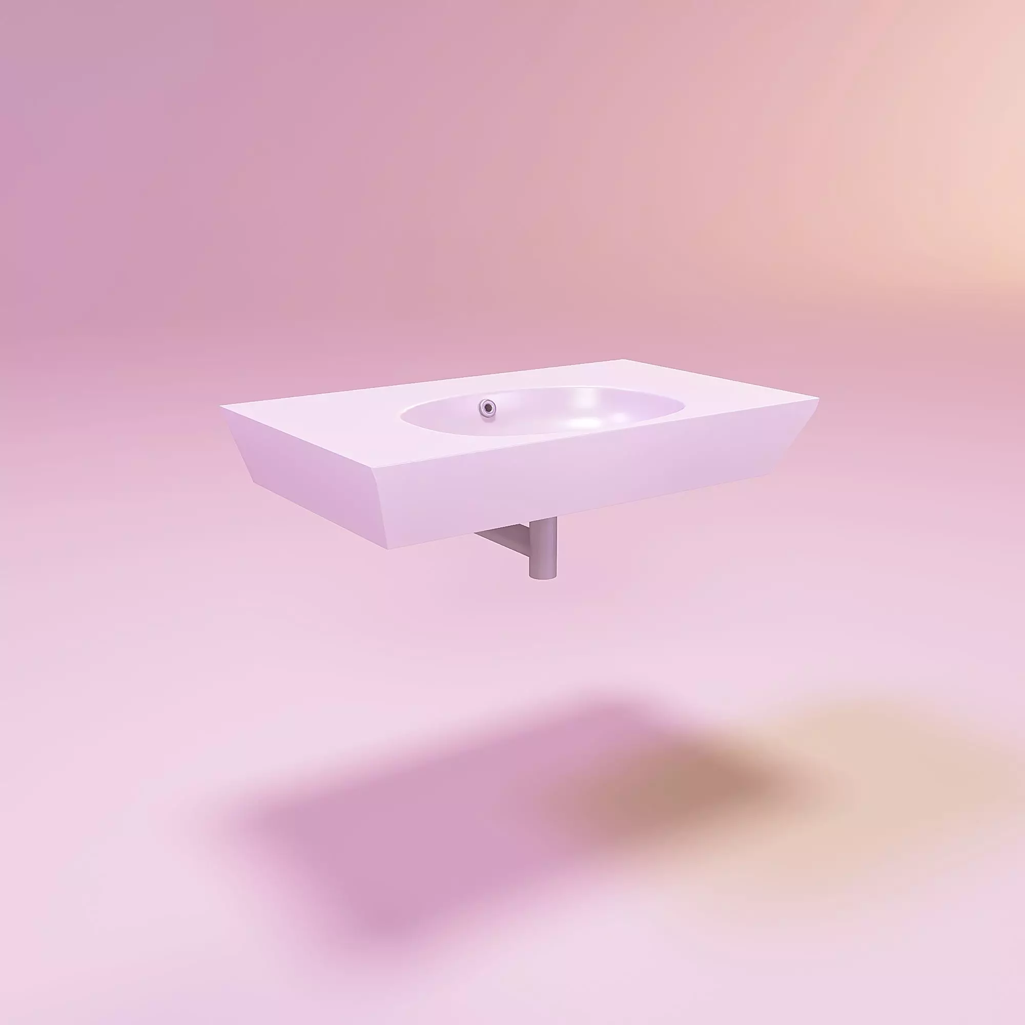 Miniature dollhouse furniture sink washbasin 3D print model