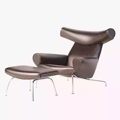 Ej 100 Oxchair Erik Jrgensen Easy Armchair By Hans J Wegner