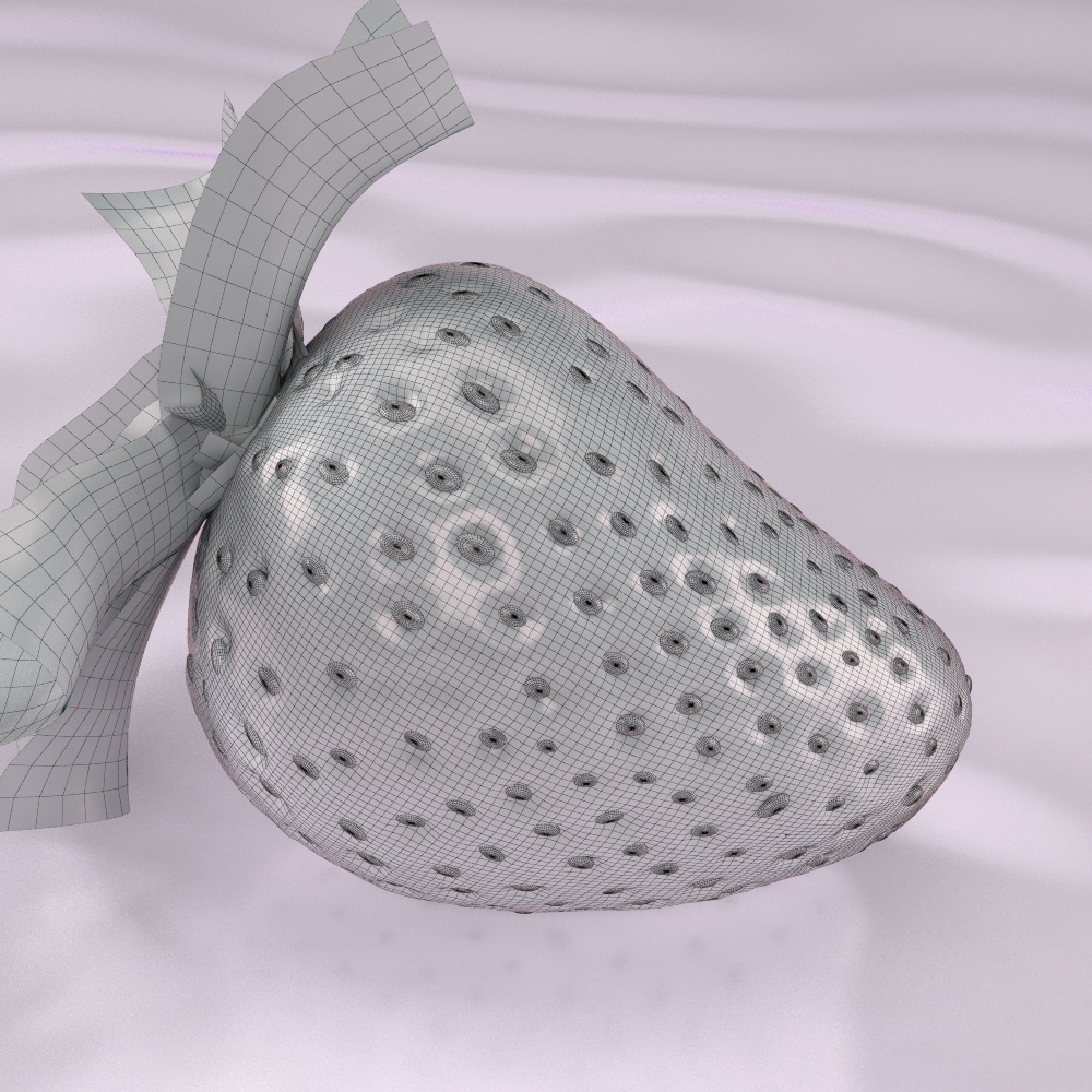Strawberry Beauty 3D model_3
