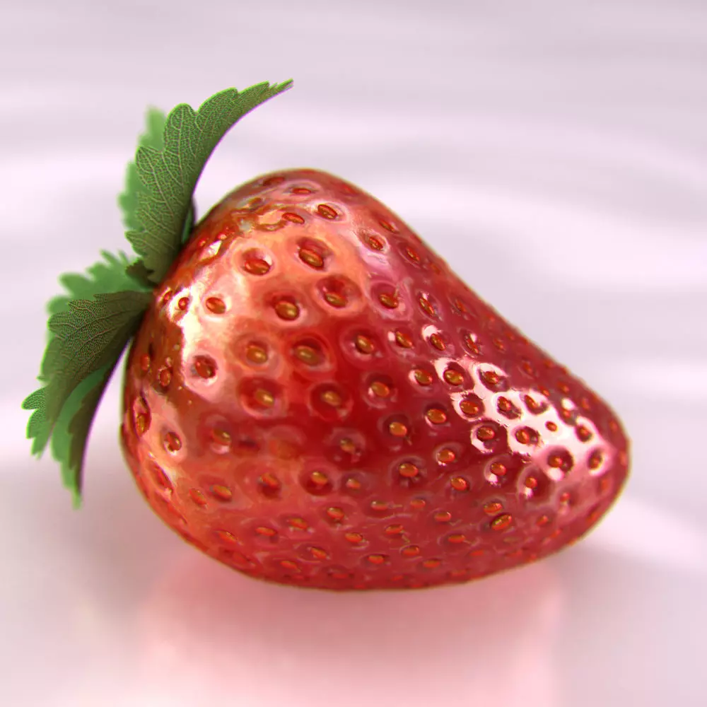 Strawberry Beauty 3D model_0