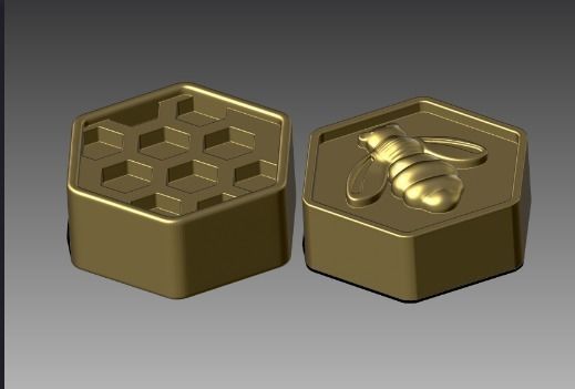 Honeycomb beehive  3D print model_3