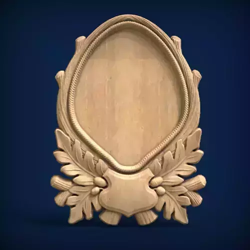 Carved panel painting STL