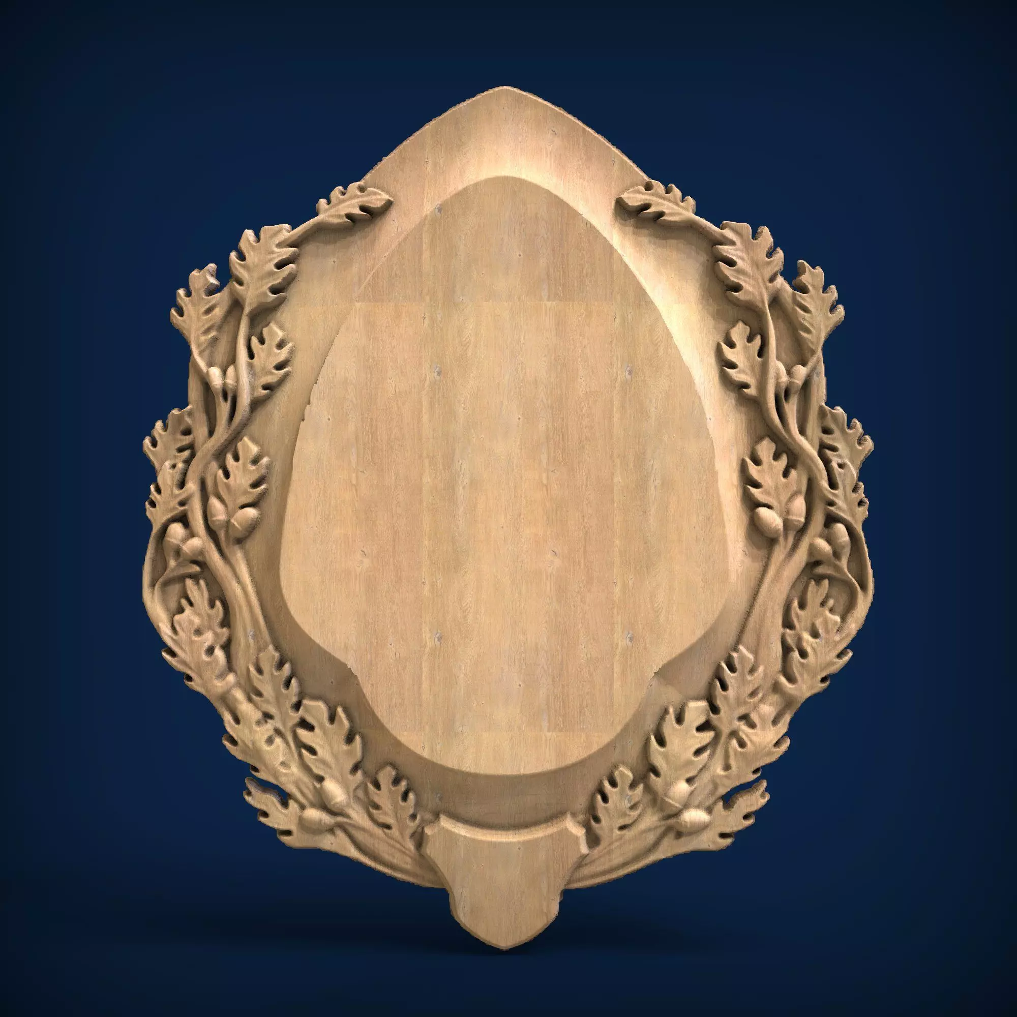 Carved panel painting STL 3D model_0