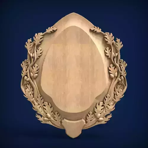 Carved panel painting STL