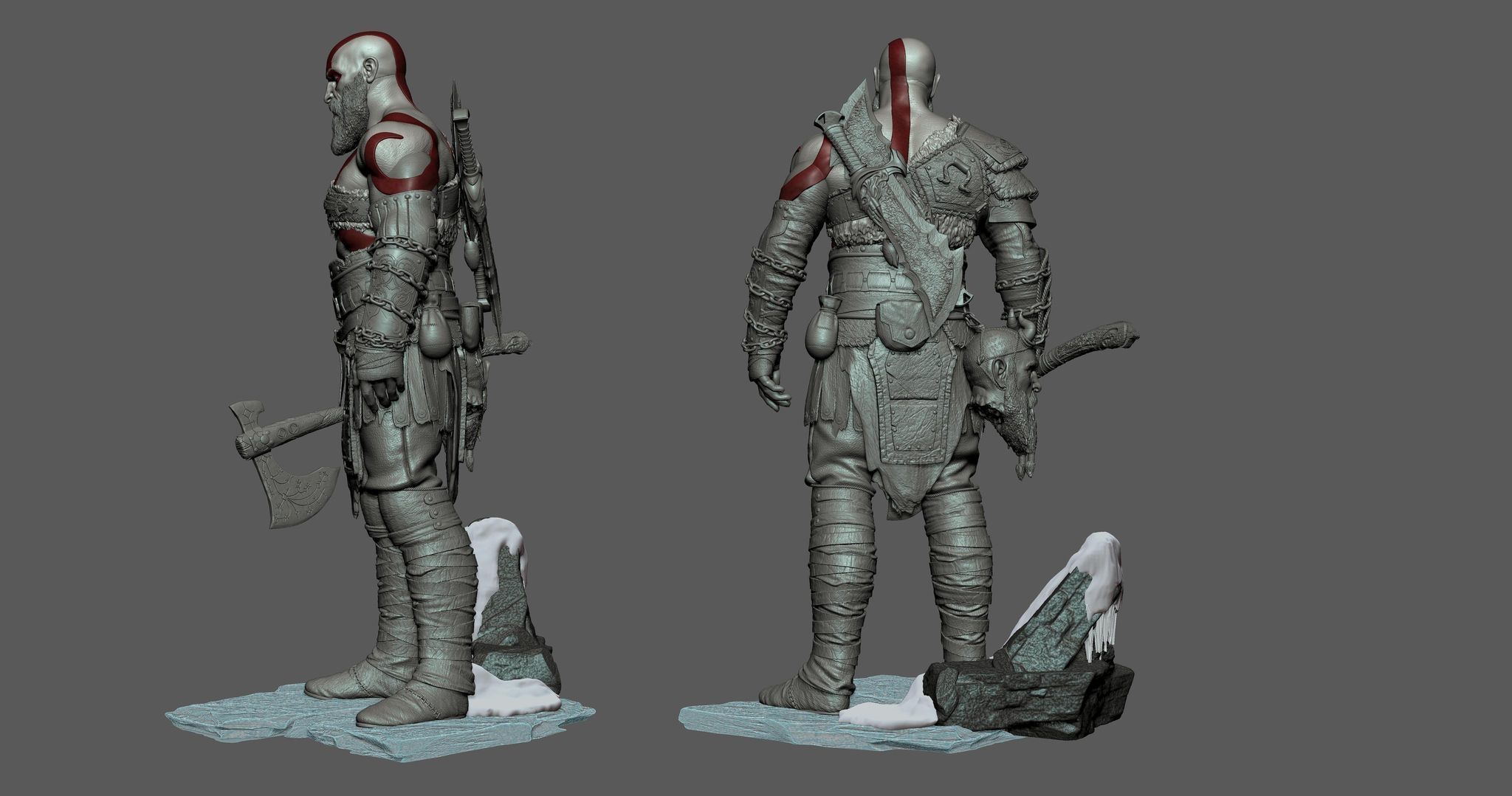 Kratos  3D print model_3
