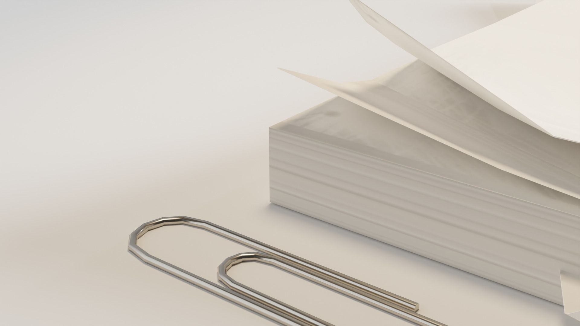 Simple Notepad with Ringbinders Low-poly 3D model_4