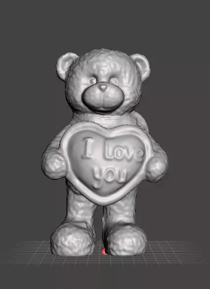 Teddy bear love 3D print model