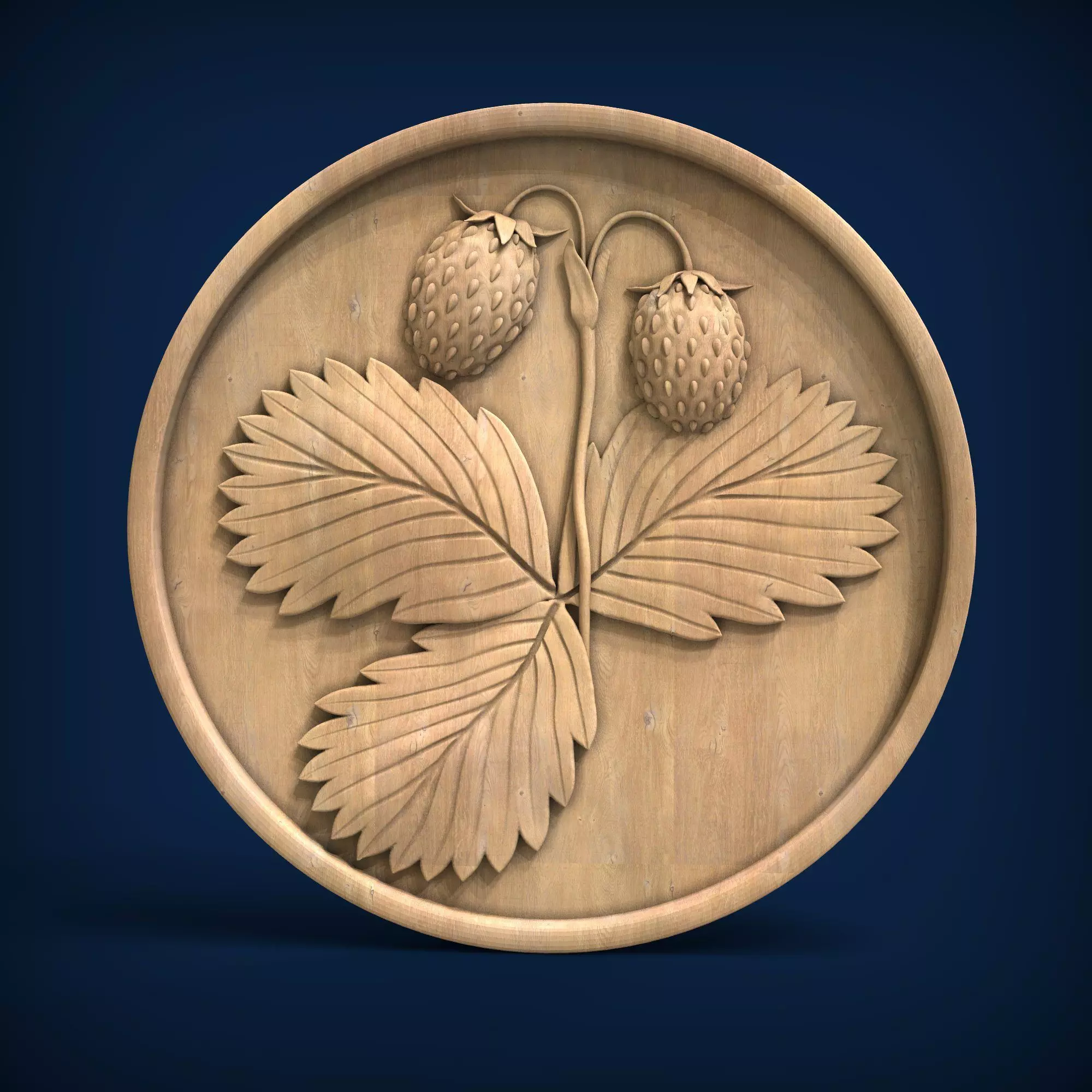 Carved panel painting STL 3D model