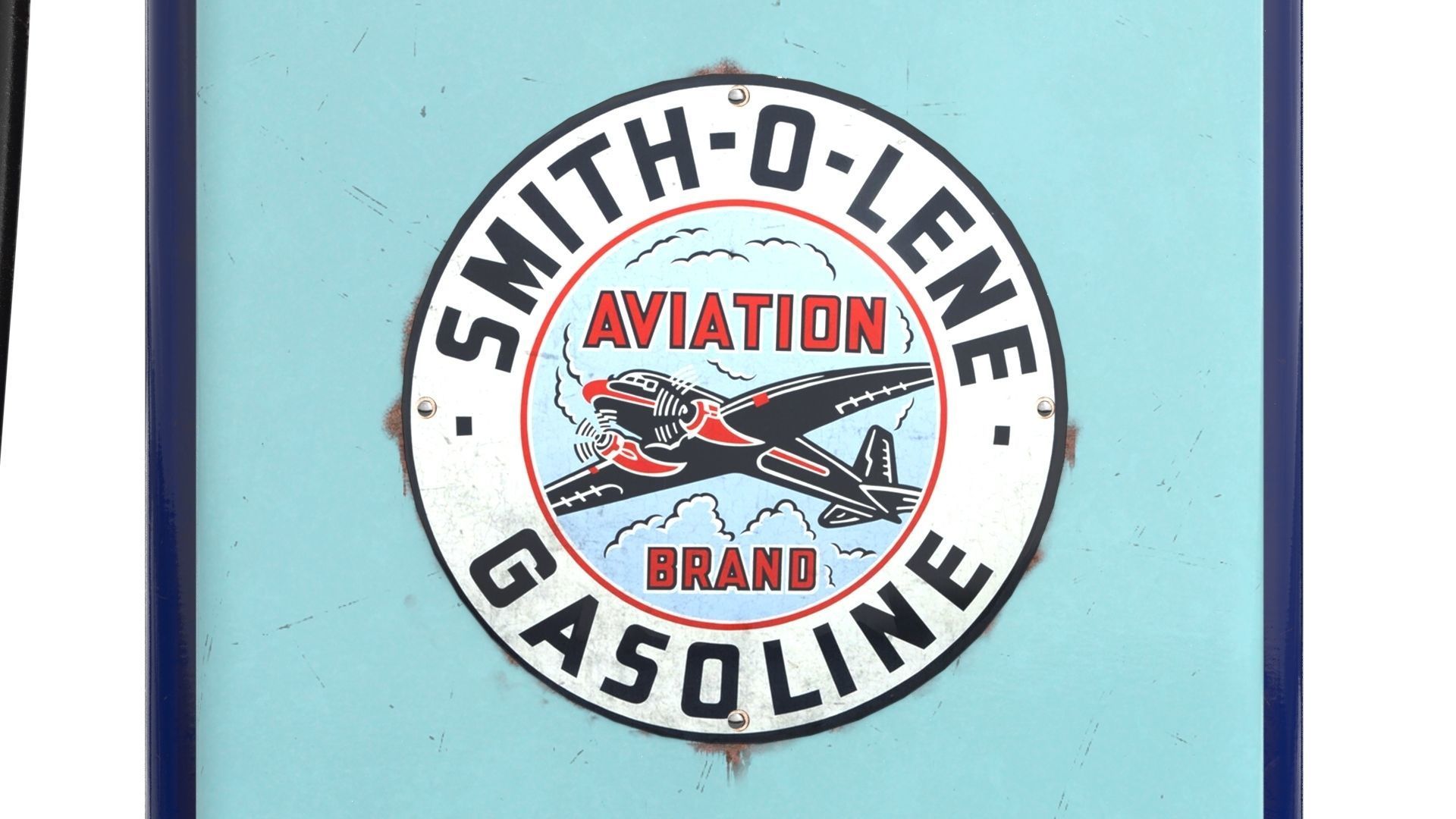 Vintage SMITH-O-LENE Gas Pump 1948 3D model_4