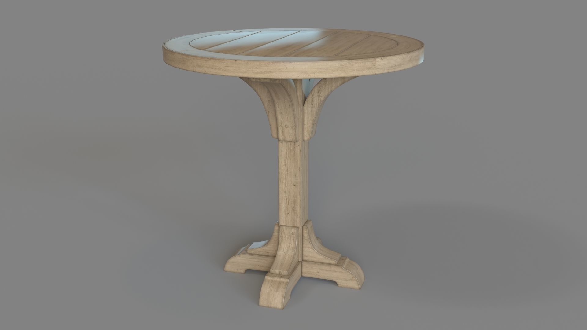 Highland Ridge Bistro Pub Table 3D model_2