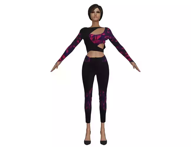 Sports Set woman in outfit