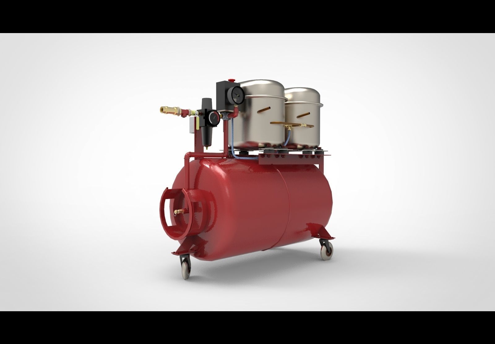 Air compressor type A 3D model_2