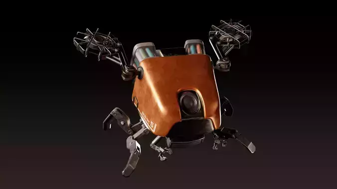  Robot BCD - RC 5 Post Apocalyptic 3D model