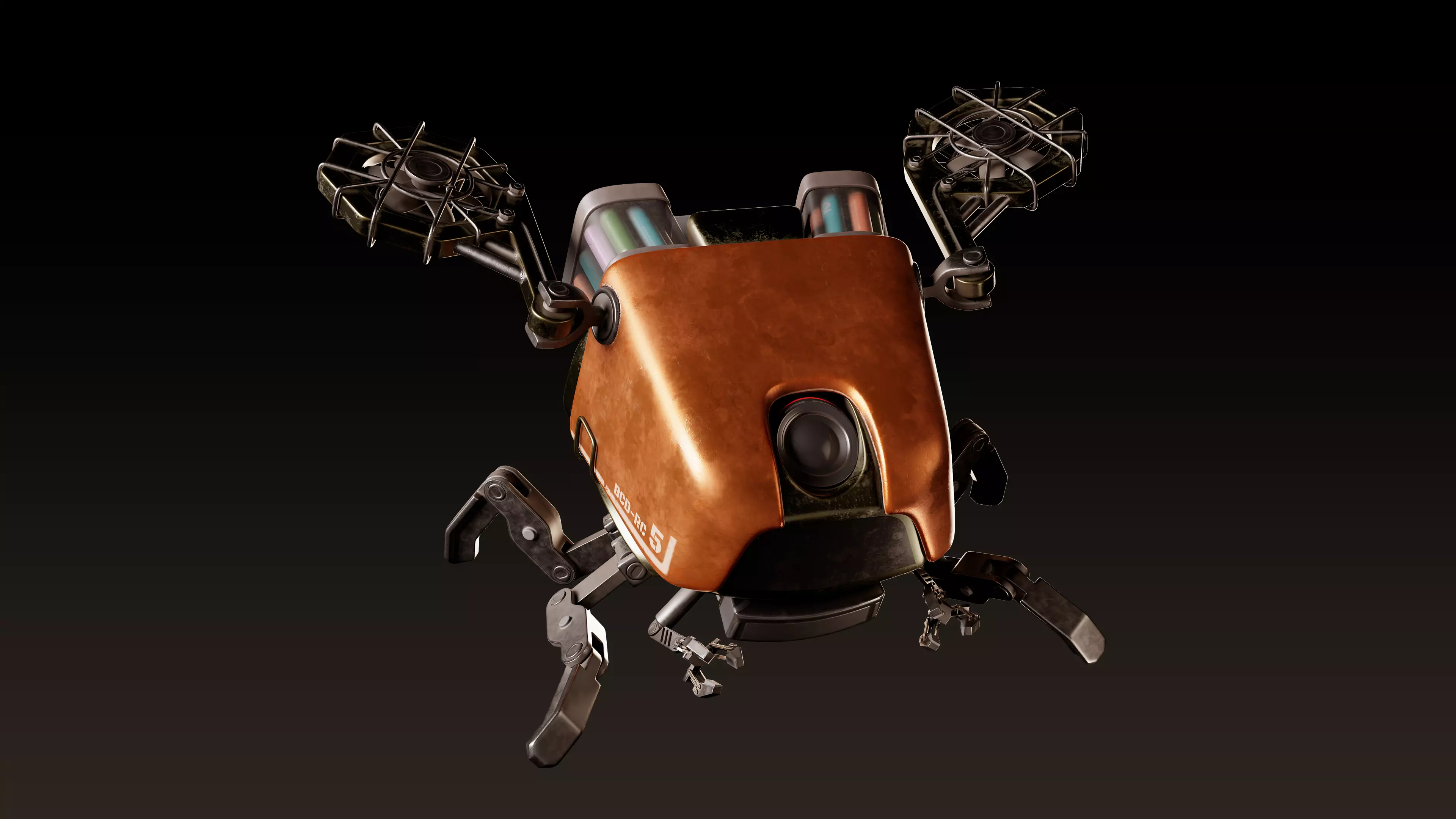 Robot BCD - RC 5 Post Apocalyptic 3D model_0