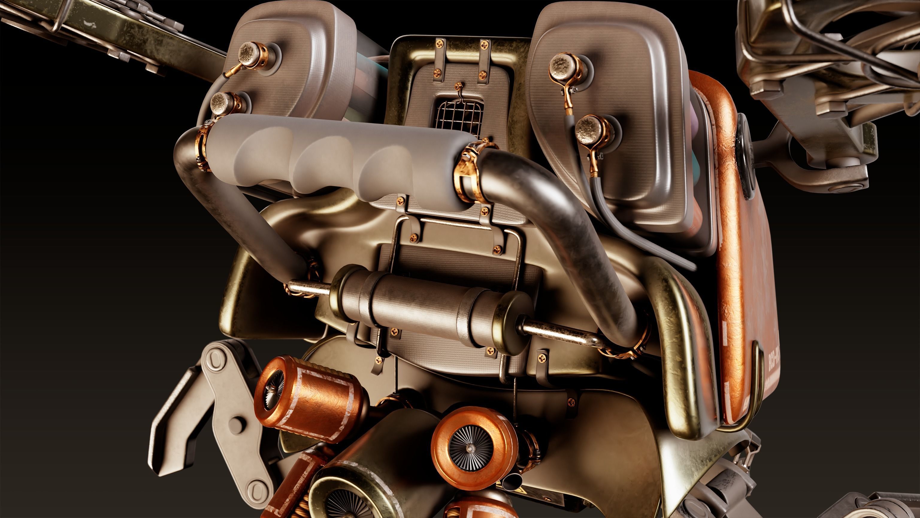 Robot BCD - RC 5 Post Apocalyptic 3D model_3