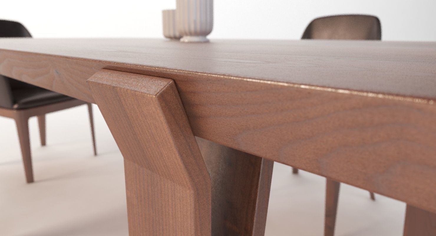 David Dining Table 102 And Chair 3D model_8