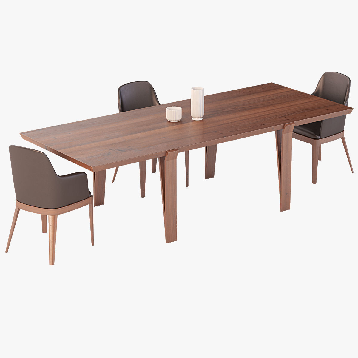 David Dining Table 102 And Chair 3D model_9