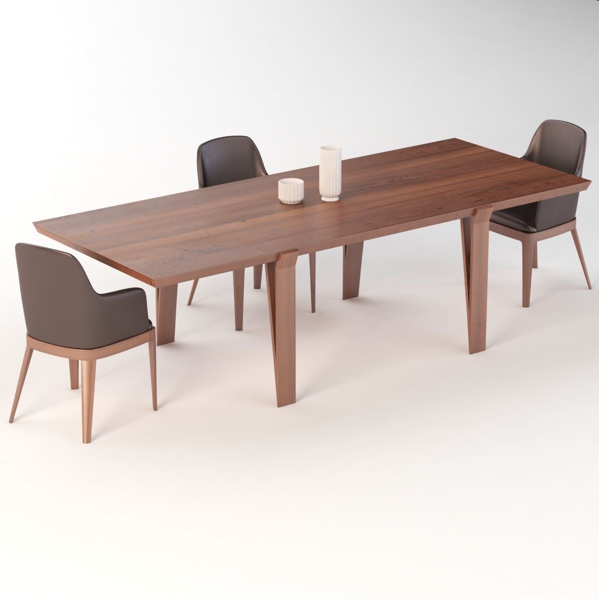 David Dining Table 102 And Chair 3D model_7