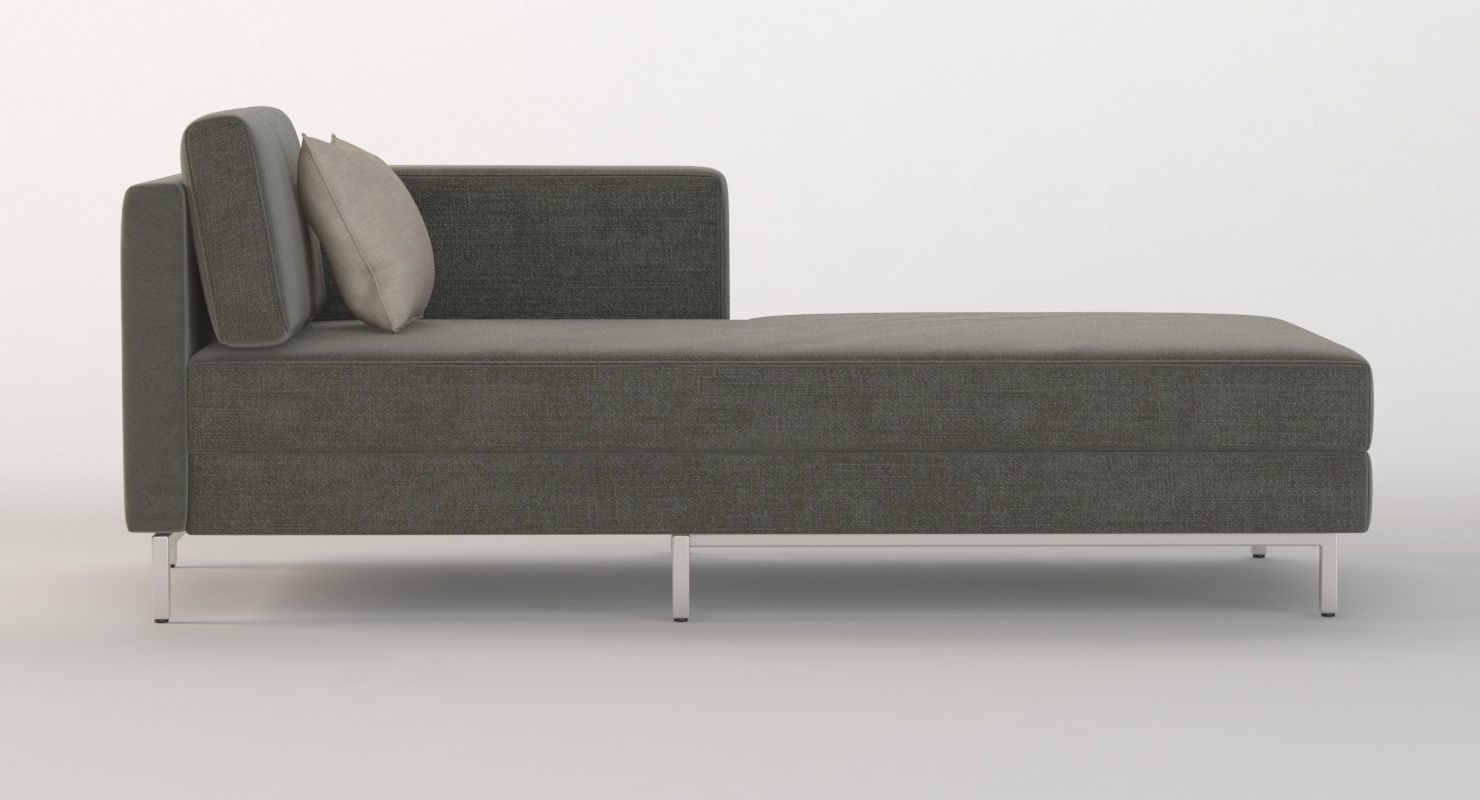 Davenport Bi Sectional Chaise Daybed 3D model_1