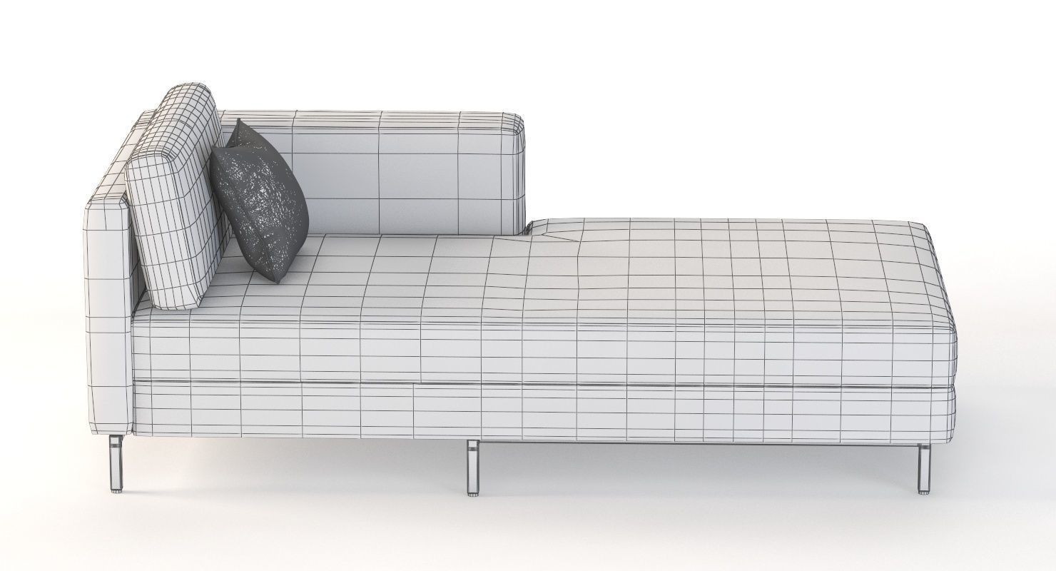 Davenport Bi Sectional Chaise Daybed 3D model_12