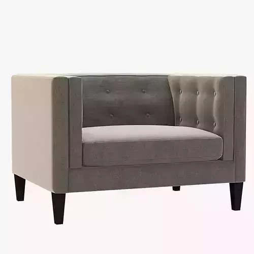 Creat And Barrel Aidan Tufted Club Chair