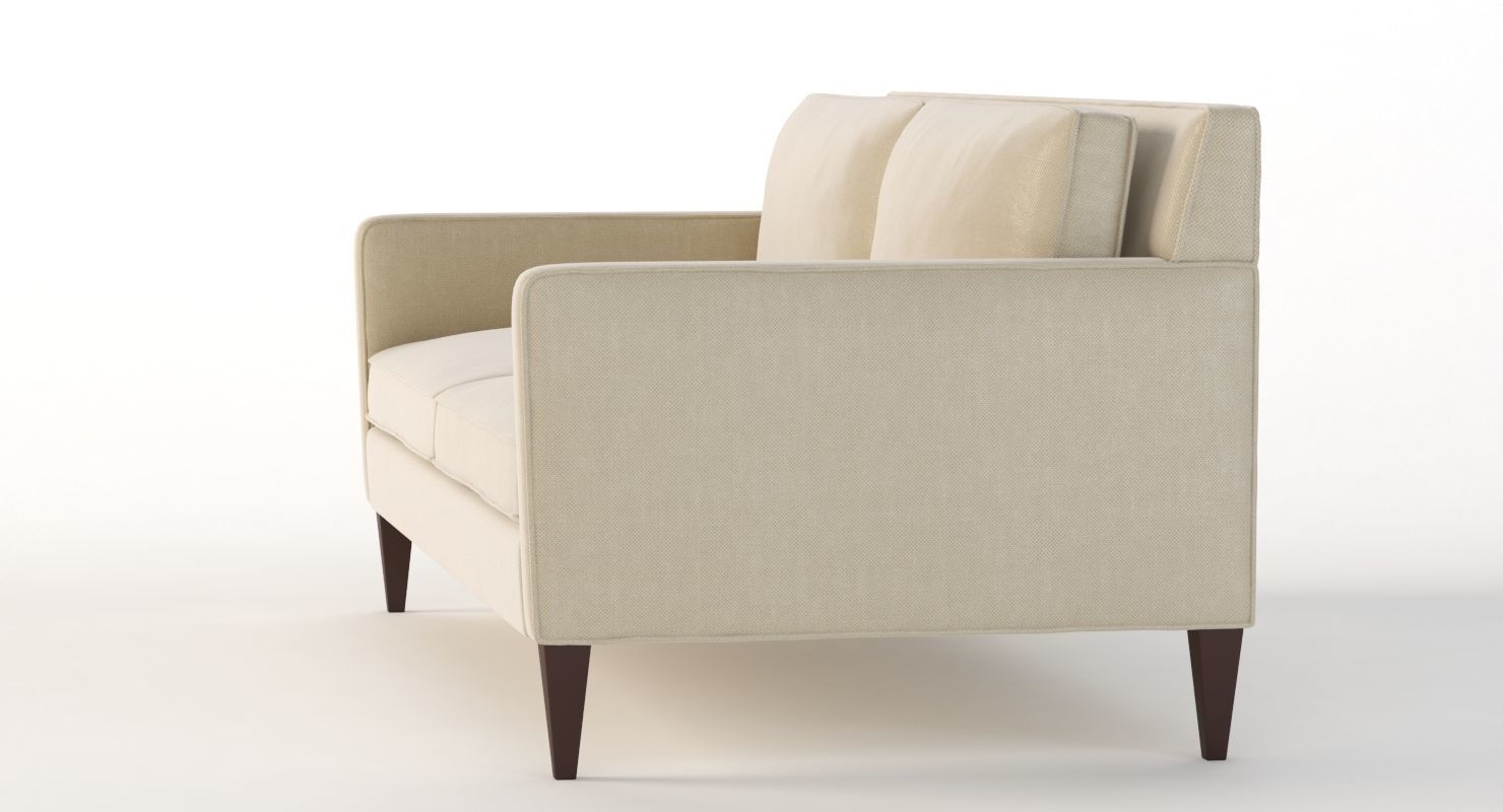 Crate And Barrel Rochelle Two Seater Sofa 3D model_7