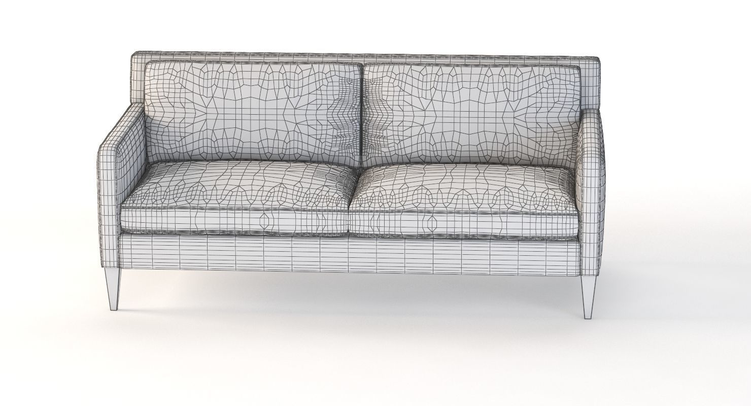 Crate And Barrel Rochelle Two Seater Sofa 3D model_10