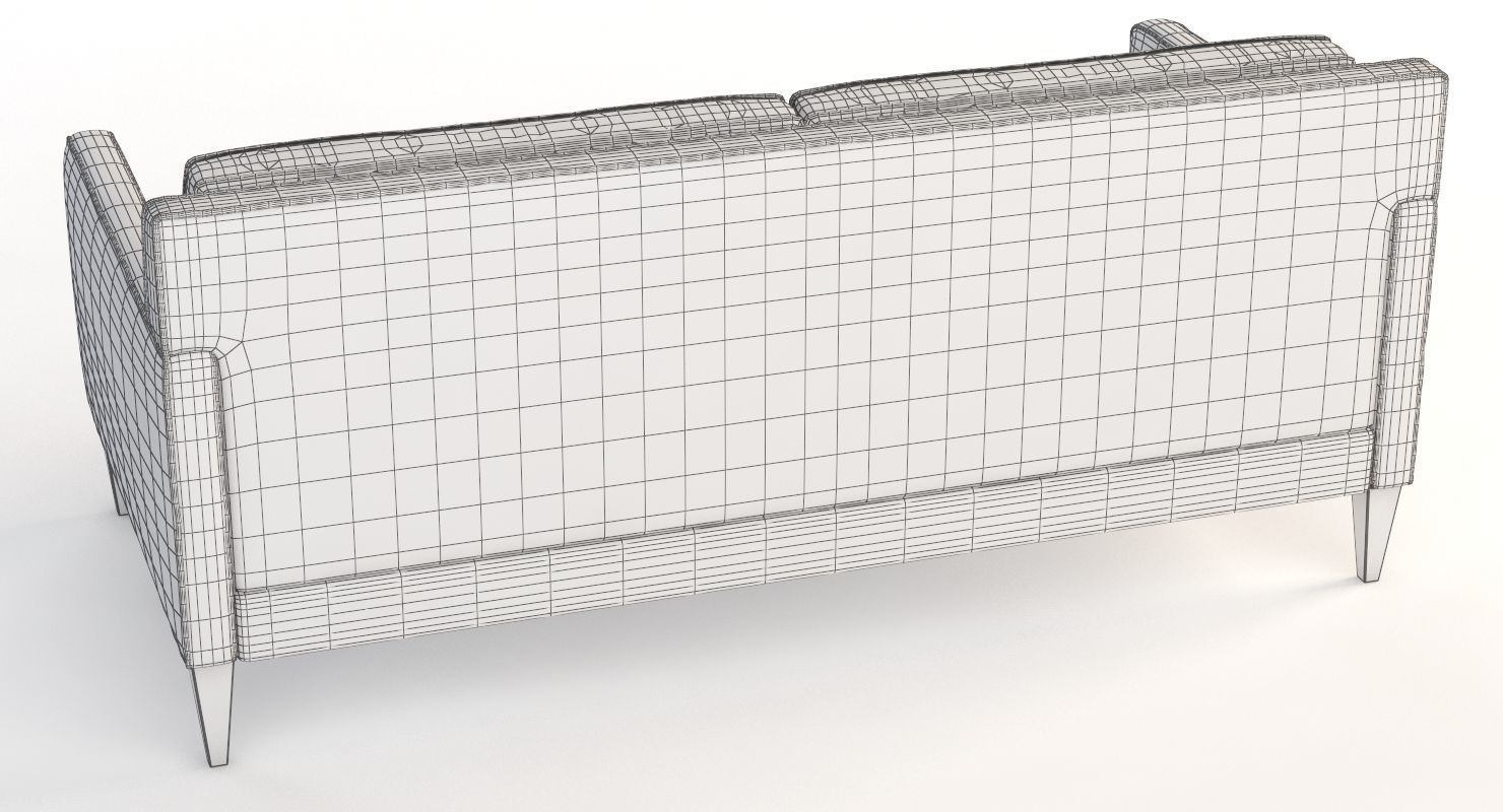 Crate And Barrel Rochelle Two Seater Sofa 3D model_9