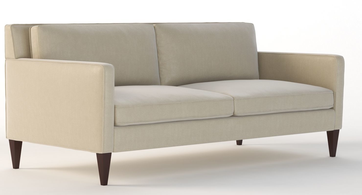 Crate And Barrel Rochelle Two Seater Sofa 3D model_3