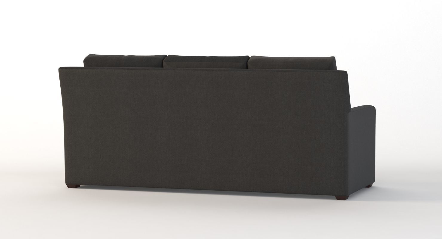 Crate And Barrel Reston Three Seater Sectional Sofa 3D model_5