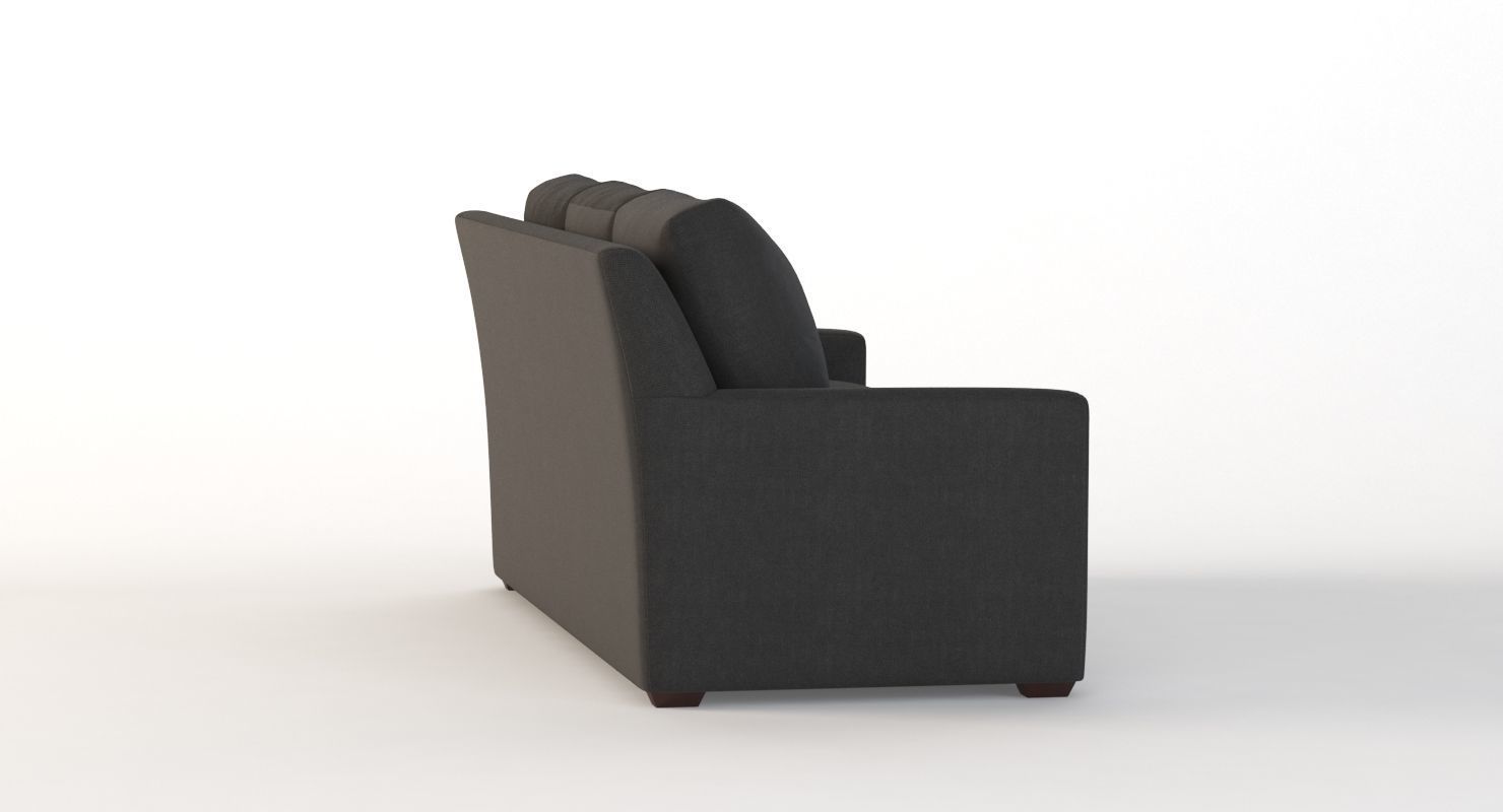 Crate And Barrel Reston Three Seater Sectional Sofa 3D model_4