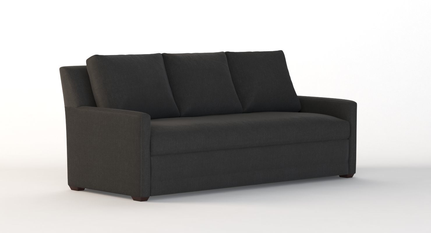 Crate And Barrel Reston Three Seater Sectional Sofa 3D model_3