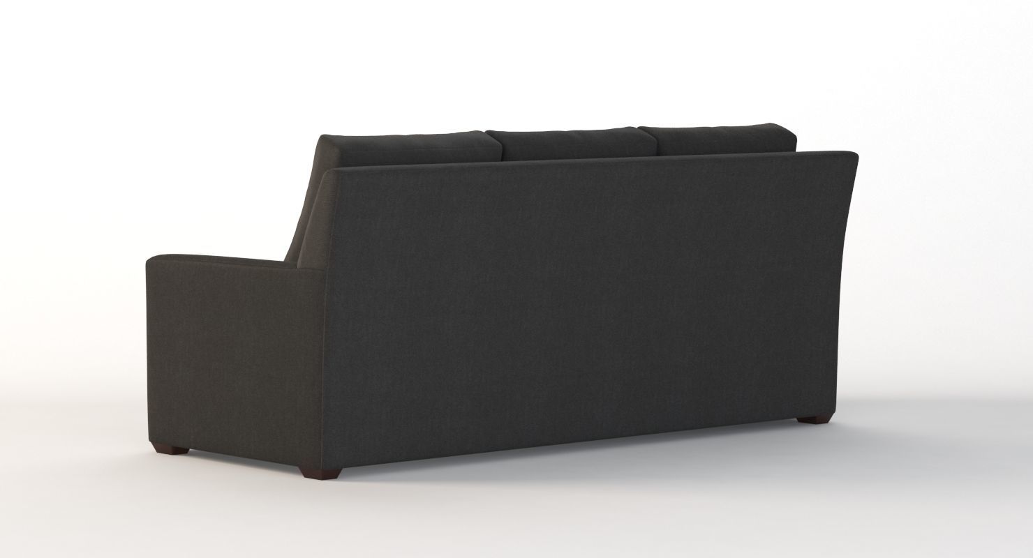 Crate And Barrel Reston Three Seater Sectional Sofa 3D model_6