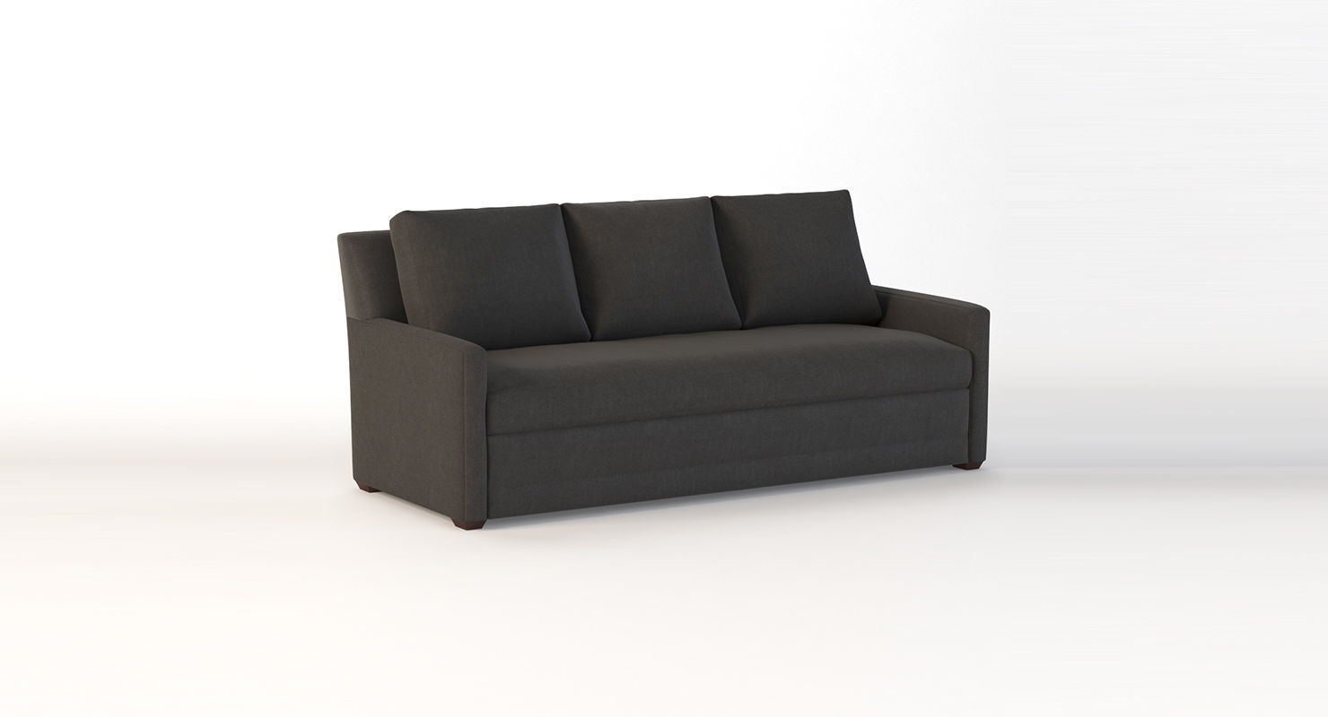 Crate And Barrel Reston Three Seater Sectional Sofa 3D model_1