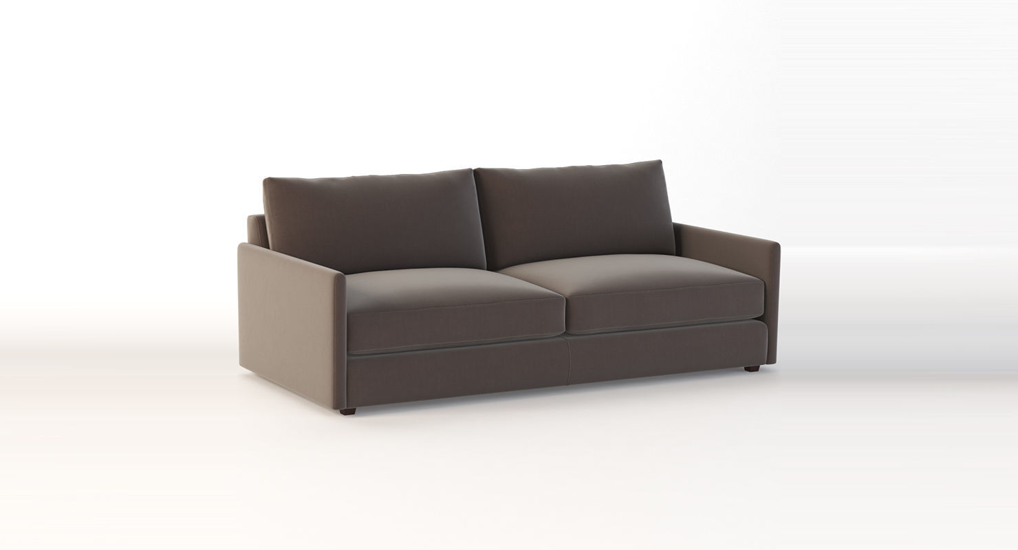 Crate and Barrel Drake Two Seater Sofa 3D model_1