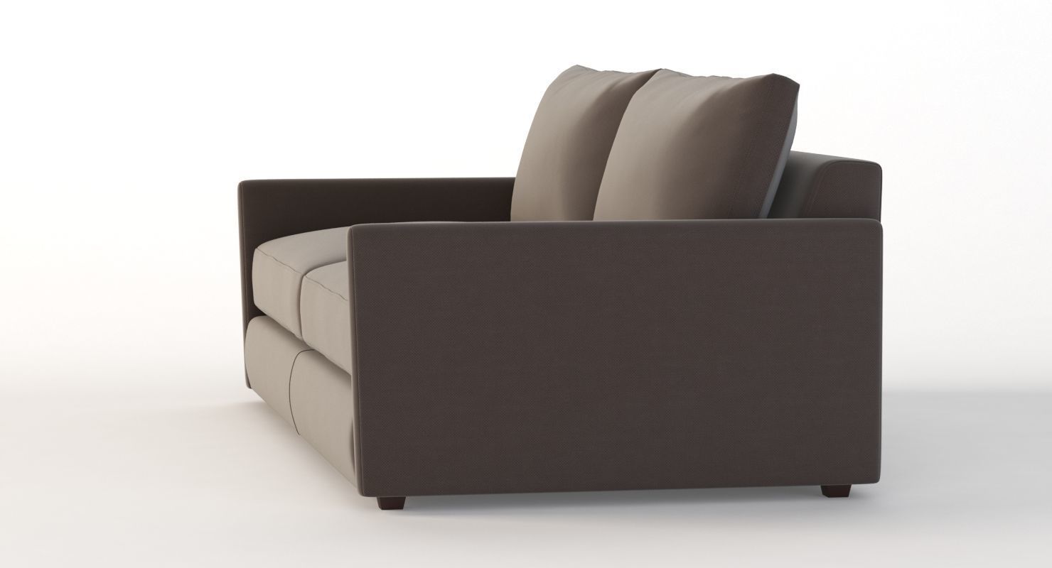 Crate and Barrel Drake Two Seater Sofa 3D model_7