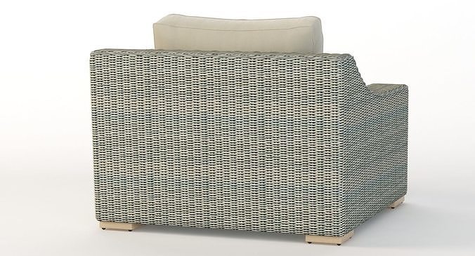 Corsica Outdoor Chair By Madbury Road 3D model 7