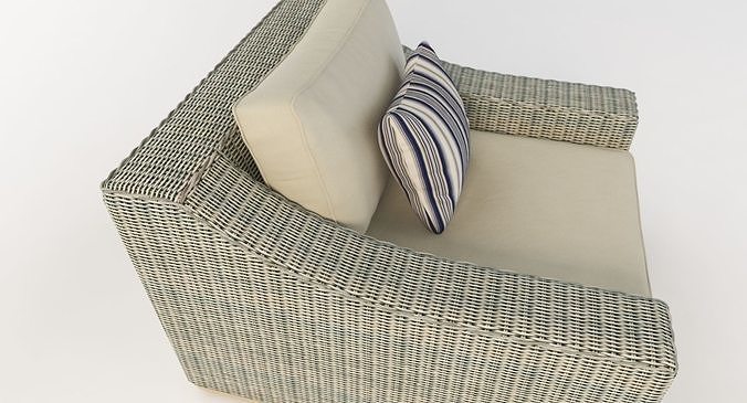 Corsica Outdoor Chair By Madbury Road 3D model 4
