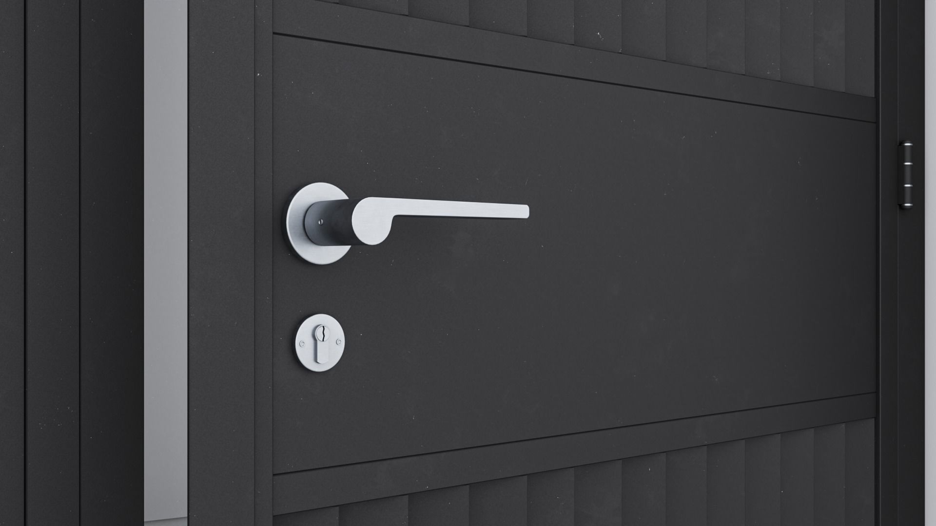 Aluminium door 39 3D model_4