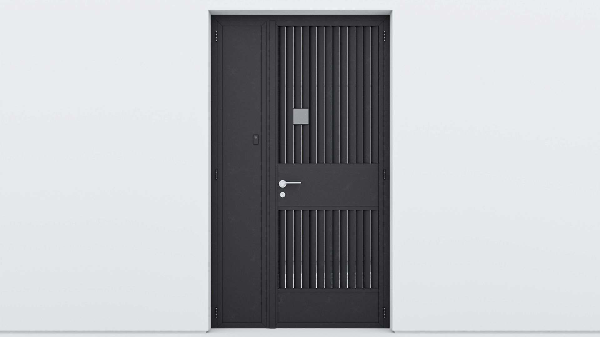 Aluminium door 39 3D model_1