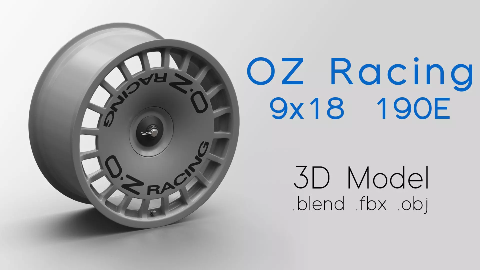 OZ Racing Magnesium Rim DTM 190E 3D Model 3D model 3D model_0