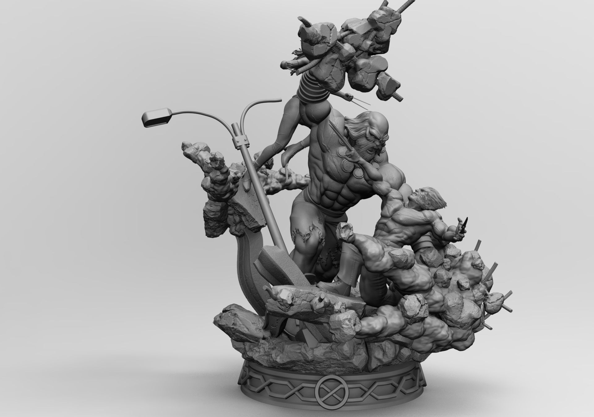 Maestro versus Logan 3D print model_2