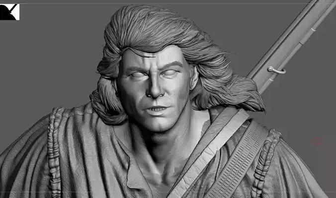 Hawkeye The Last of the Mohicans 3D print model