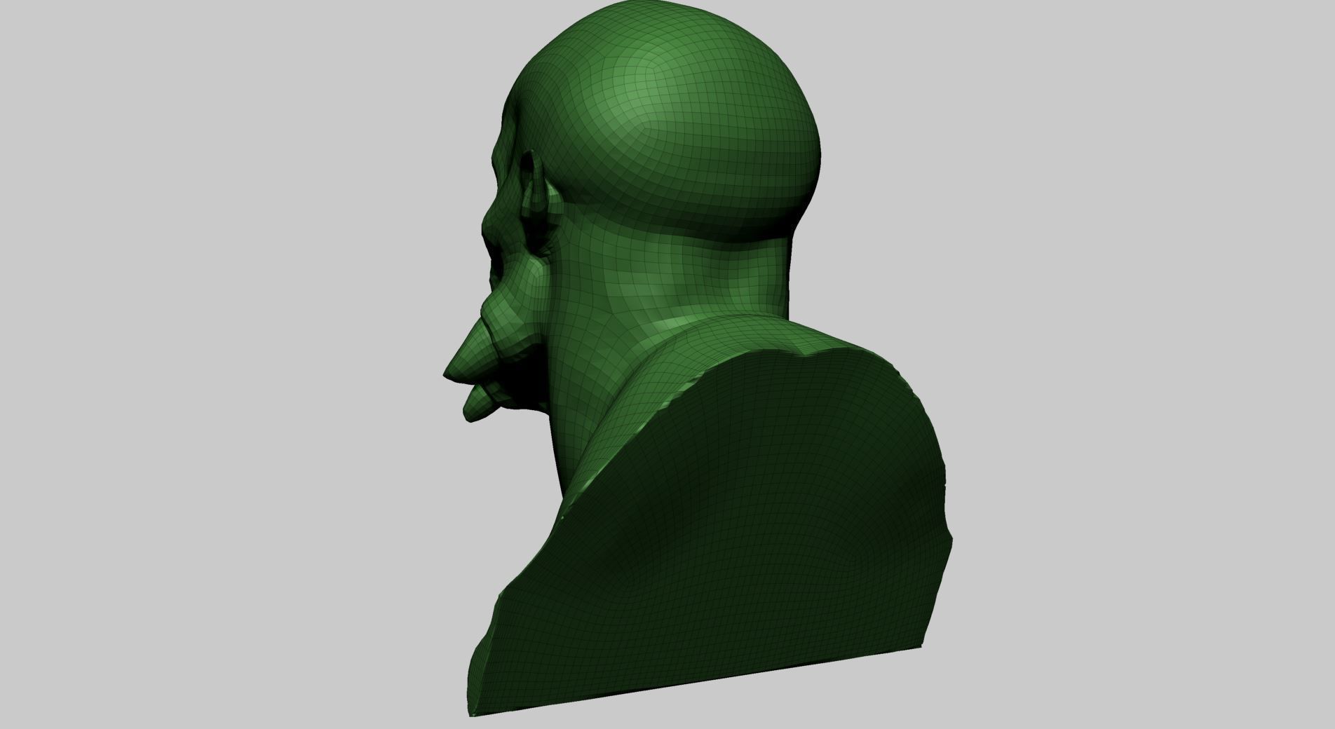 Creature Head V 3D model_12