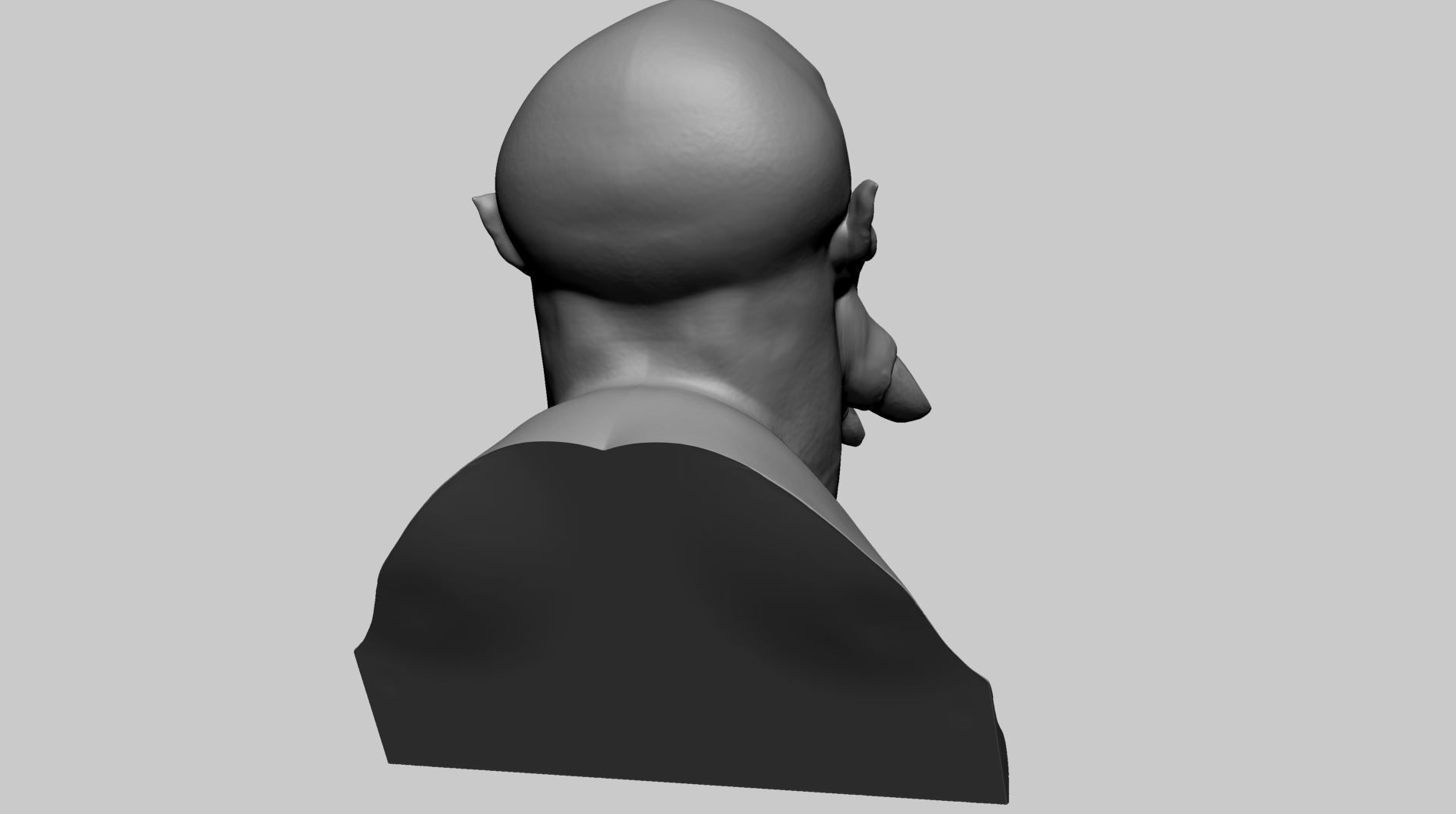 Creature Head V 3D model_3