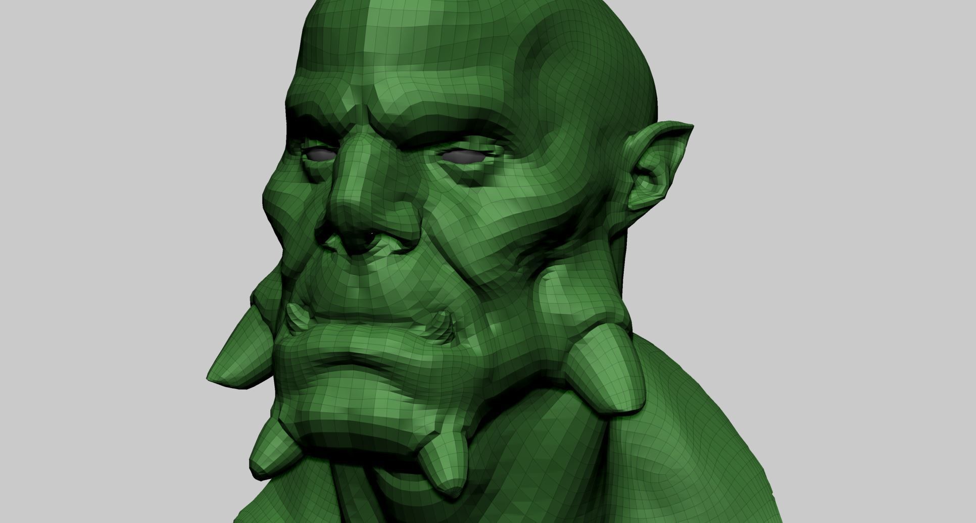Creature Head V 3D model_11
