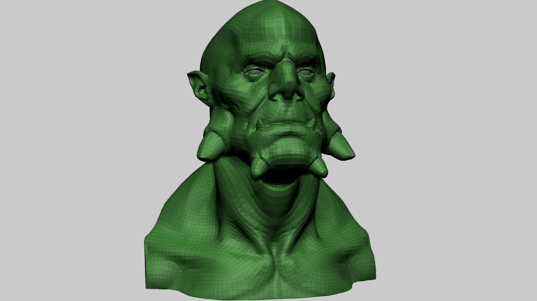 Creature Head V 3D model_13