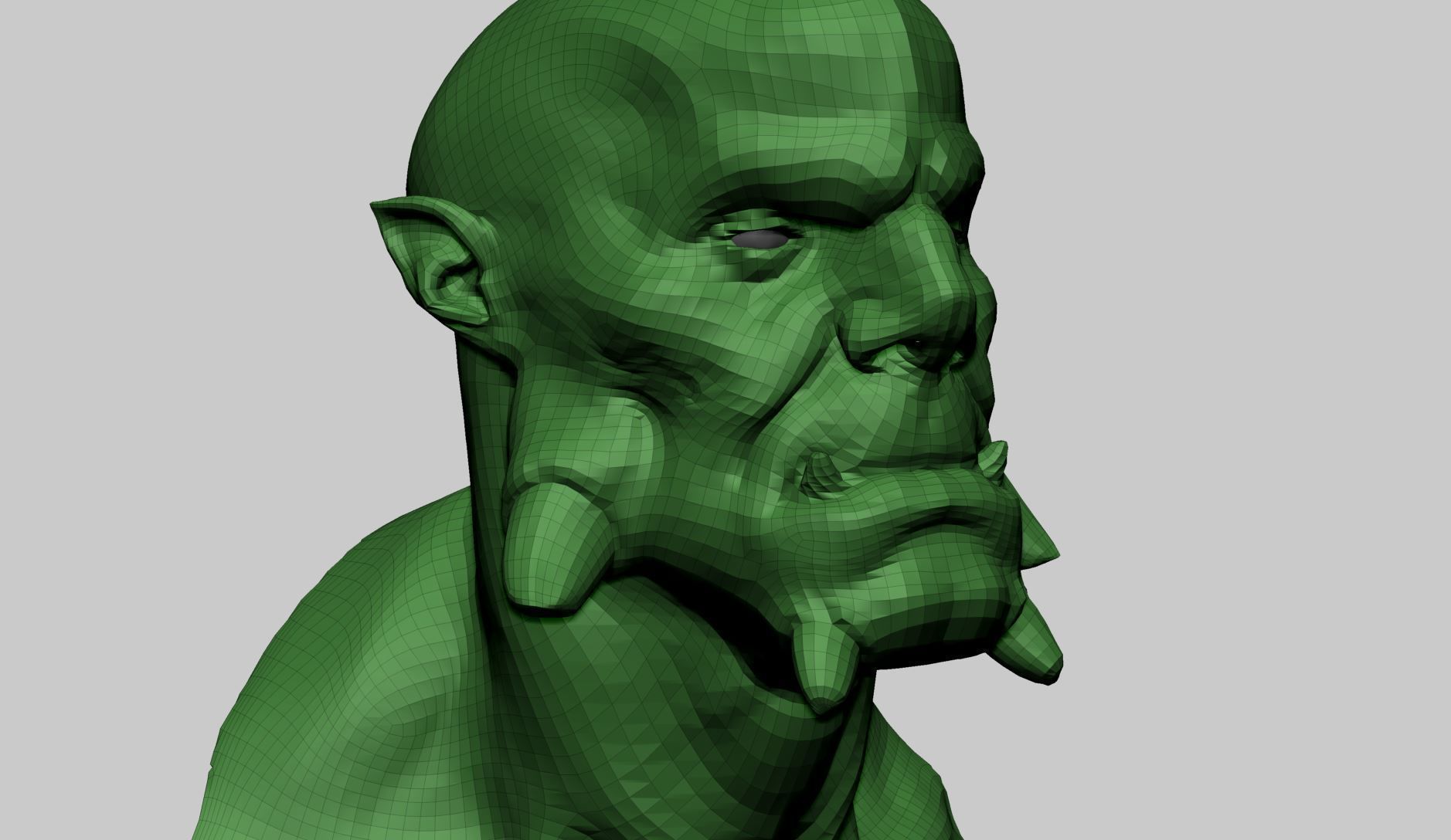 Creature Head V 3D model_10