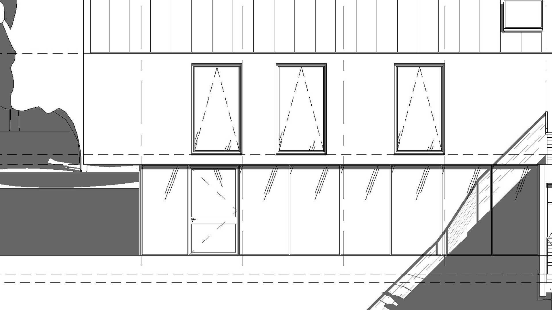 Emergency Curtain Wall Panel Door 3D model_3