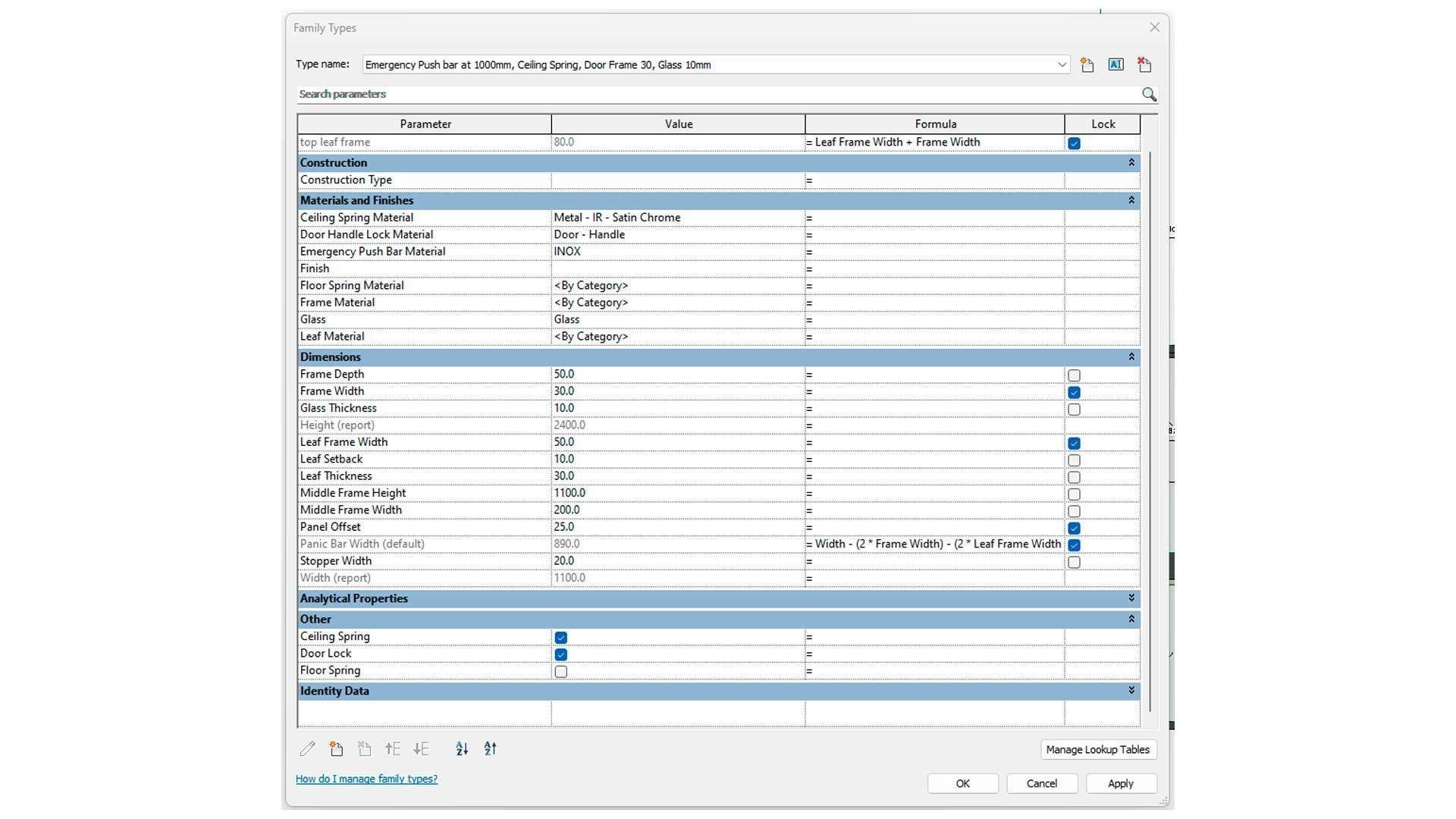 Emergency Curtain Wall Panel Door 3D model_8